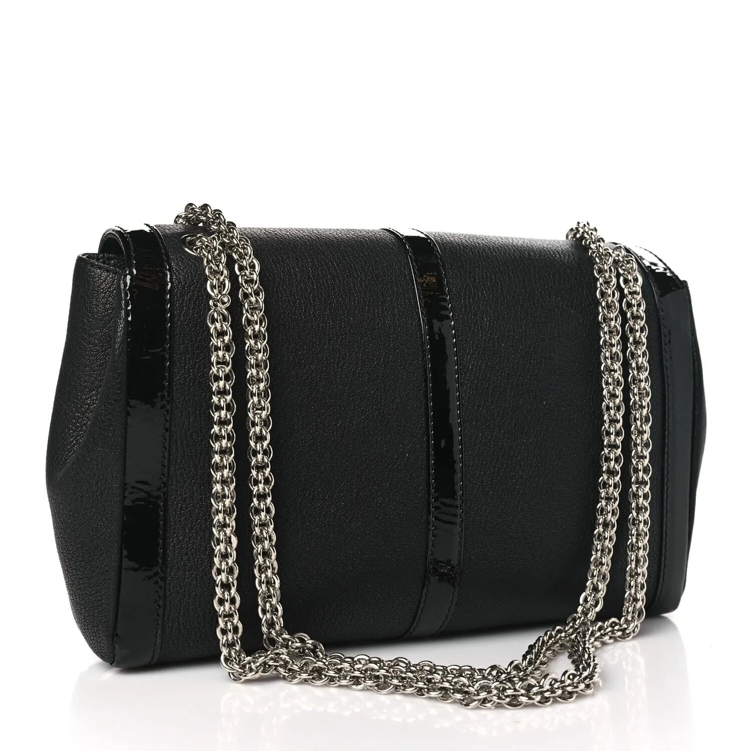 Louboutin Calfskin Small Sweety Charity NV Shoulder Bag Black (Pre-Owned) sold by Zulily product image thumbnail 3