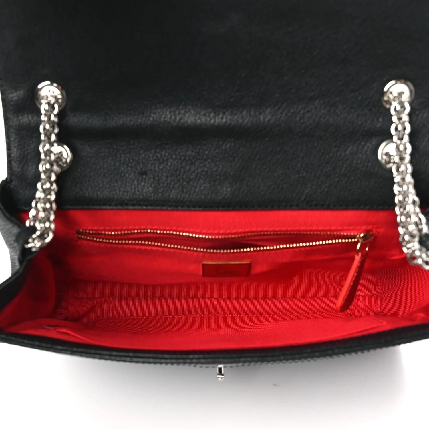 Louboutin Calfskin Small Sweety Charity NV Shoulder Bag Black (Pre-Owned) sold by Zulily product image thumbnail 5