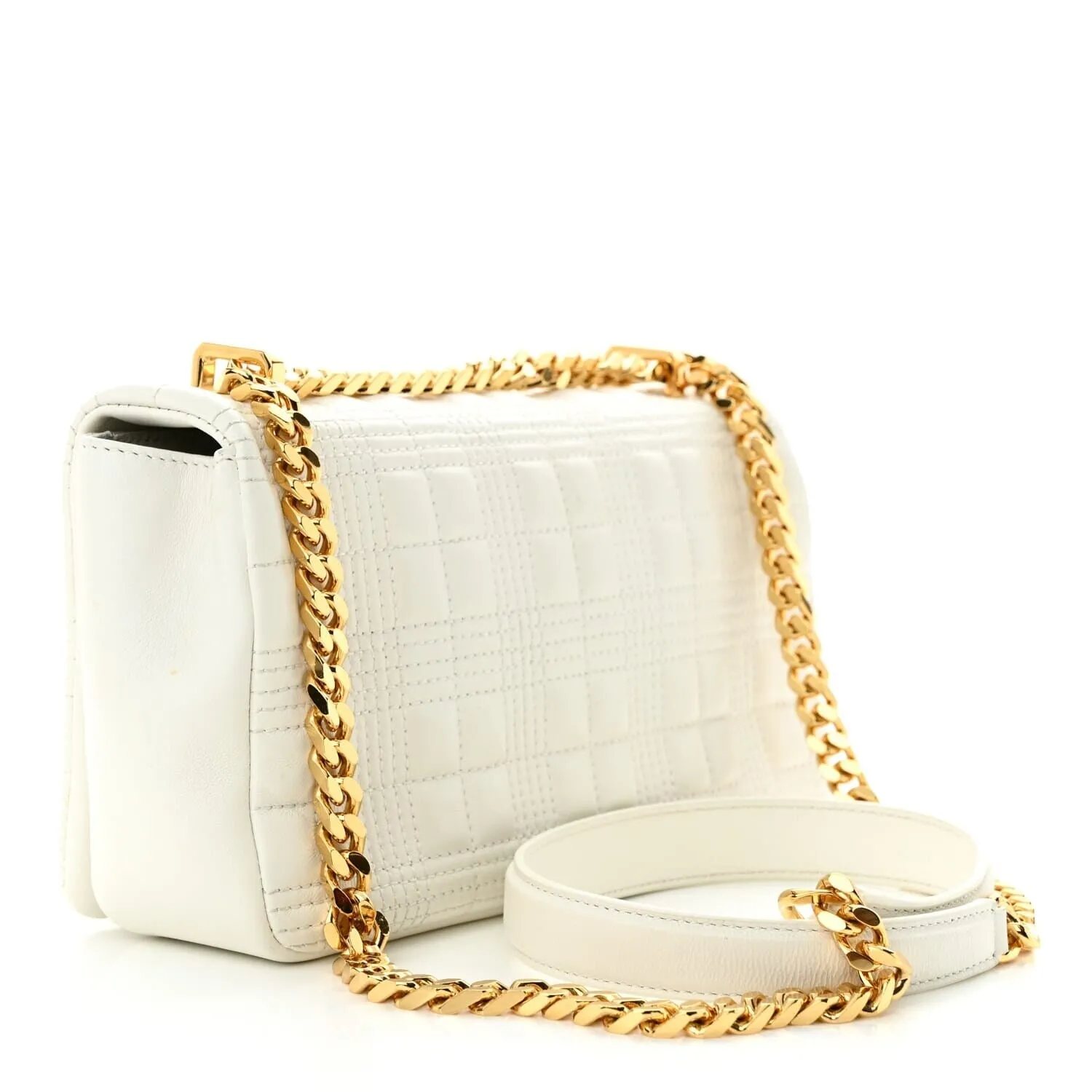 Burberry Lambskin Quilted Small Lola Bag White (Pre-Owned) sold by Zulily product image thumbnail 3