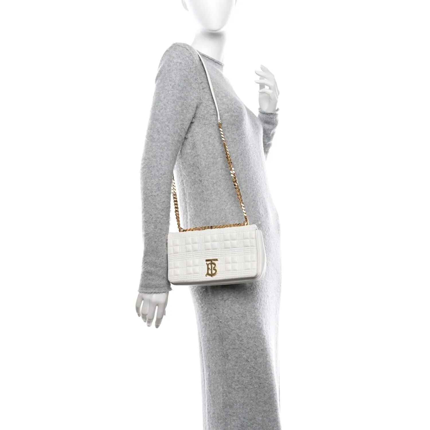 Burberry Lambskin Quilted Small Lola Bag White (Pre-Owned) sold by Zulily product image thumbnail 2