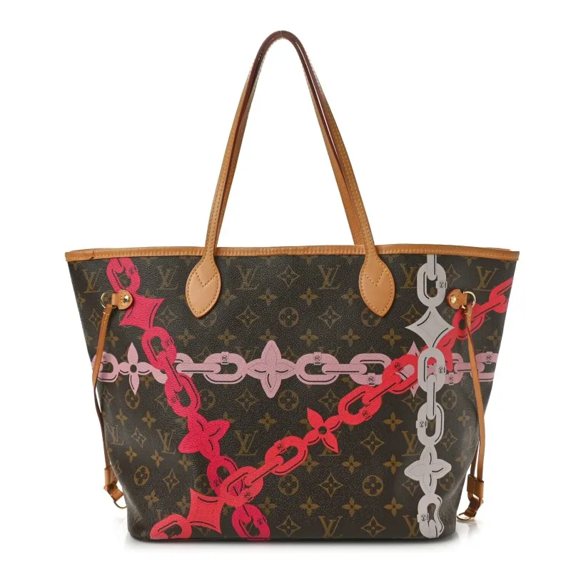 Louis Vuitton Monogram Bay Neverfull MM Rose Ballerine Poppy (Pre-Owned) sold by Zulily