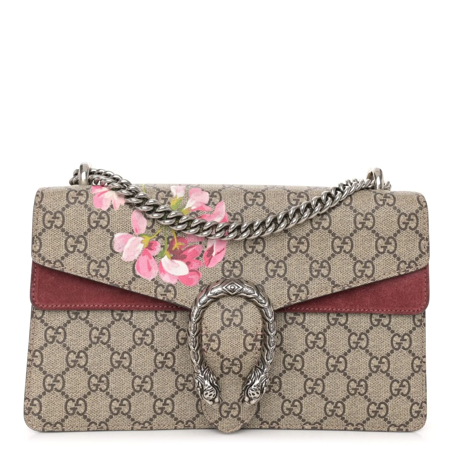 Gucci GG Supreme Monogram Blooms Small Dionysus Shoulder Bag Beige Multicolor Dry R sold by Zulily