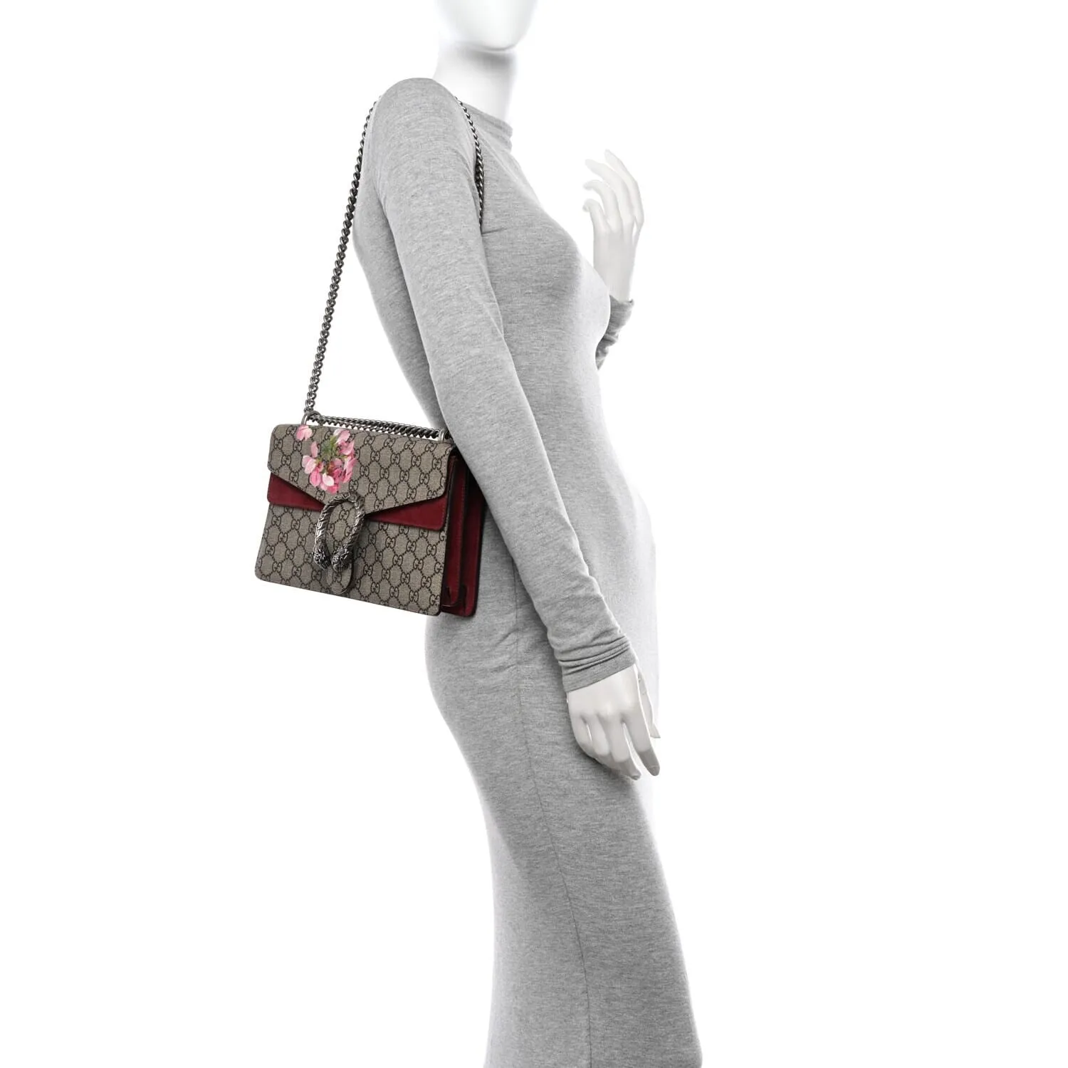 Gucci GG Supreme Monogram Blooms Small Dionysus Shoulder Bag Beige Multicolor Dry R sold by Zulily product image thumbnail 2