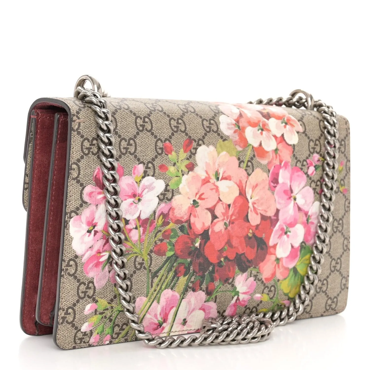 Gucci GG Supreme Monogram Blooms Small Dionysus Shoulder Bag Beige Multicolor Dry R sold by Zulily product image thumbnail 3