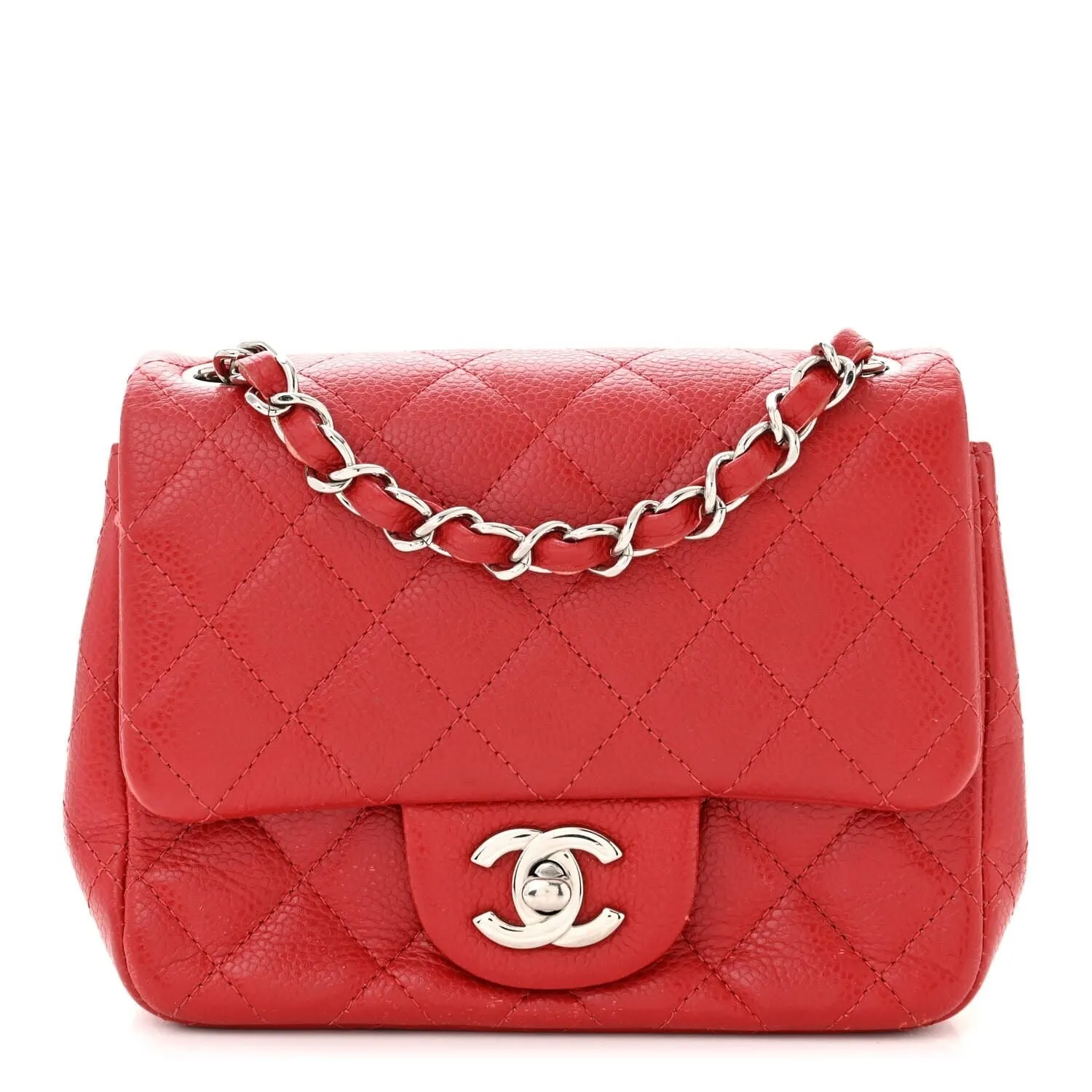Chanel Classic Double Flap SHW Medium Caviar (Pre-Owned) sold by Zulily