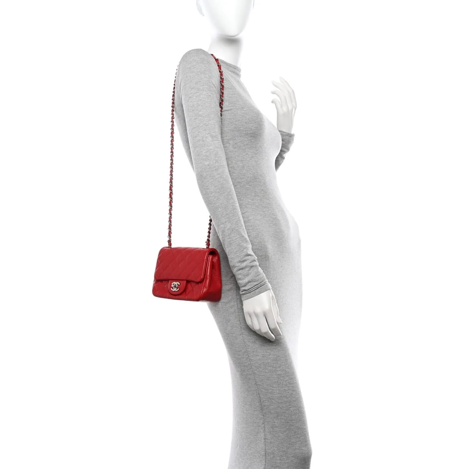 Chanel Classic Double Flap SHW Medium Caviar (Pre-Owned) sold by Zulily product image thumbnail 2