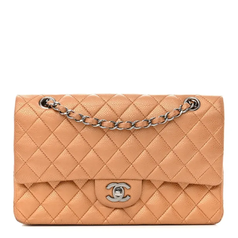 Chanel Metallic Caviar Quilted Medium Double Flap Gold (Pre-Owned) sold by Zulily