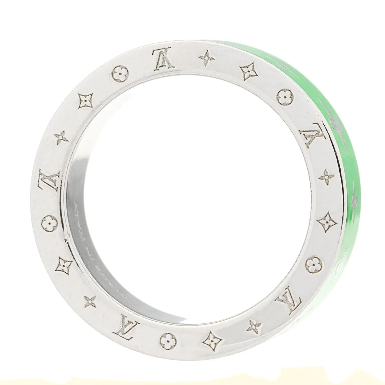 Louis Vuitton Metal Ceramic Ring Set L 63 10.25 Blue Green (Pre-Owned) sold by Zulily product image thumbnail 4