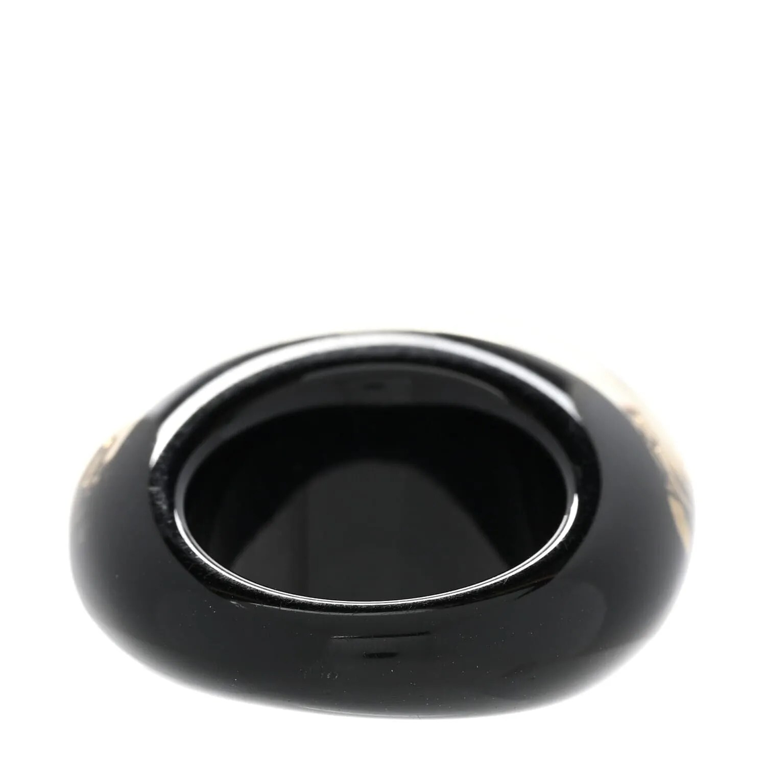 Louis Vuitton Resin Swarovski Crystal Inclusion Ring 50/5.5 Black (Pre-Owned) sold by Zulily product image thumbnail 3