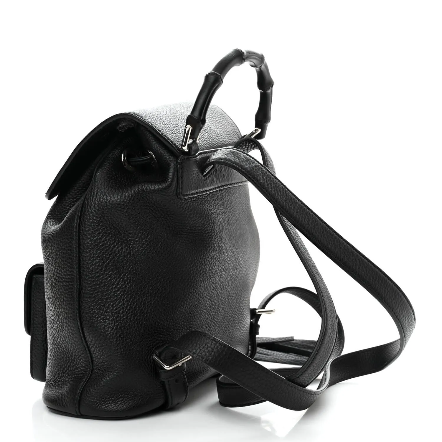 Gucci Calfskin Small Bamboo Backpack Black (Pre-Owned) sold by Zulily product image thumbnail 3