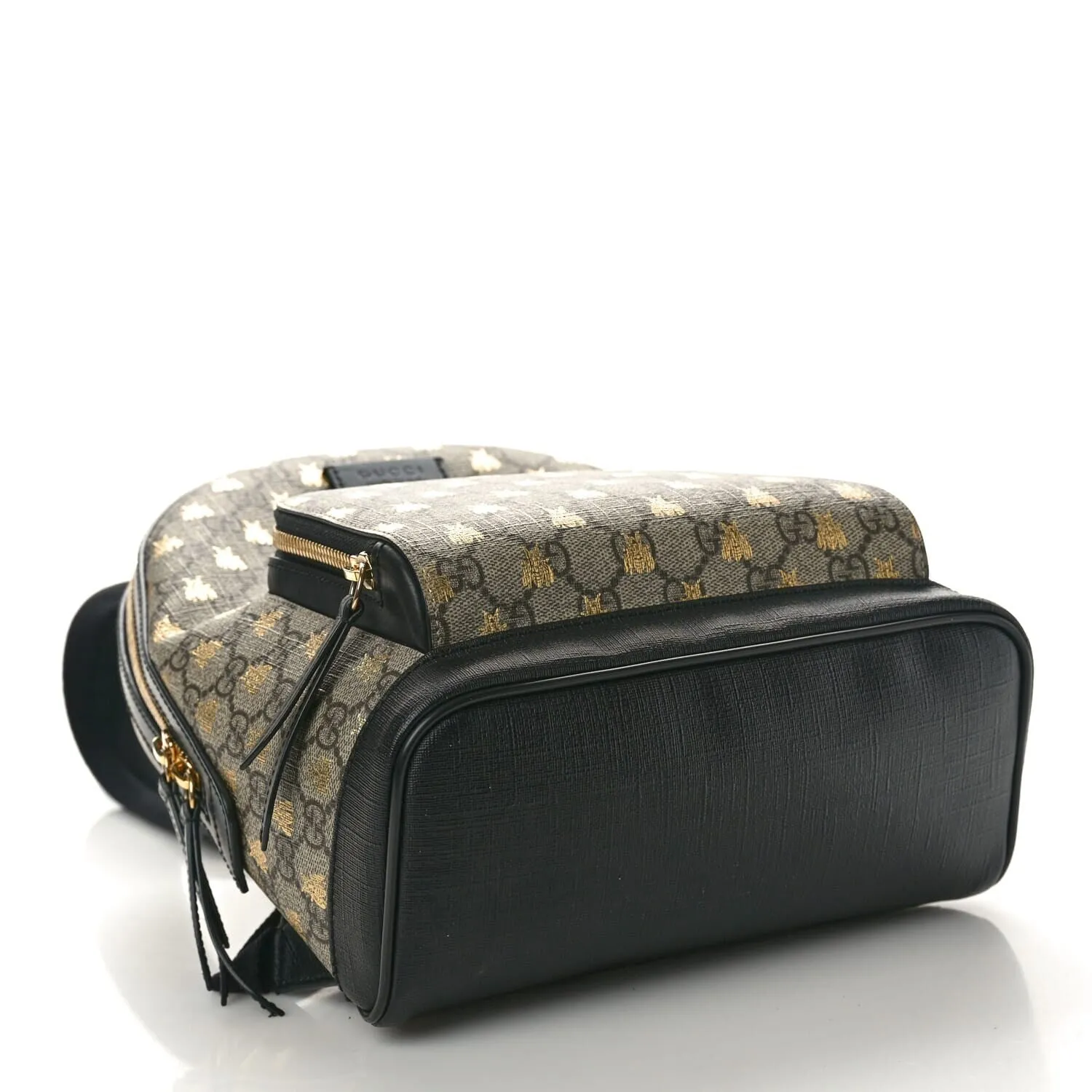 Gucci GG Supreme Monogram Bees Print Small Day Backpack Beige Oro Black (Pre-Owned) sold by Zulily product image thumbnail 3