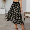 Black Leopard Lips A-Line Skirt sold by Zulily