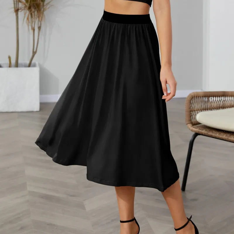 Black A-Line Skirt sold by Zulily