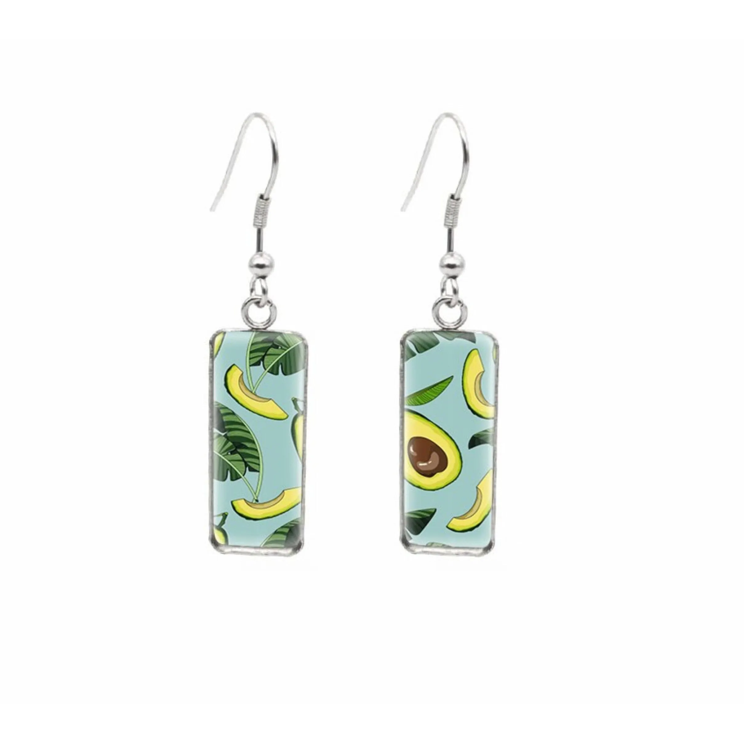 Avocado & Leaves Rectangular Drop Earrings - Avocado & Leaves sold by Zulily