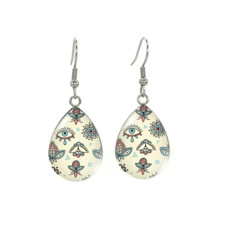 Butterfly & Eyes Silvertone Teardrop Drop Earrings - Butterfly & Eyes sold by Zulily