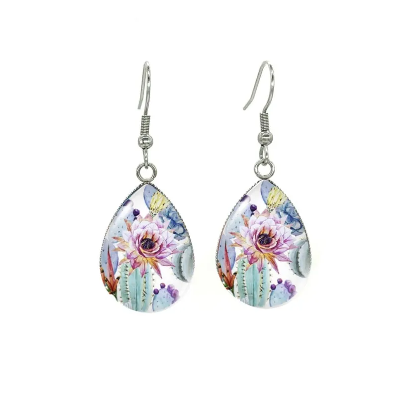 Dessert Florals Silvertone Teardrop Drop Earrings - Dessert Florals sold by Zulily