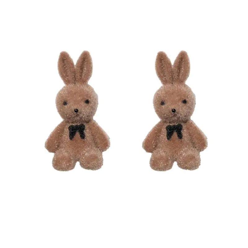 Cute Brown Bunny Stud Earrings - Multi sold by Zulily