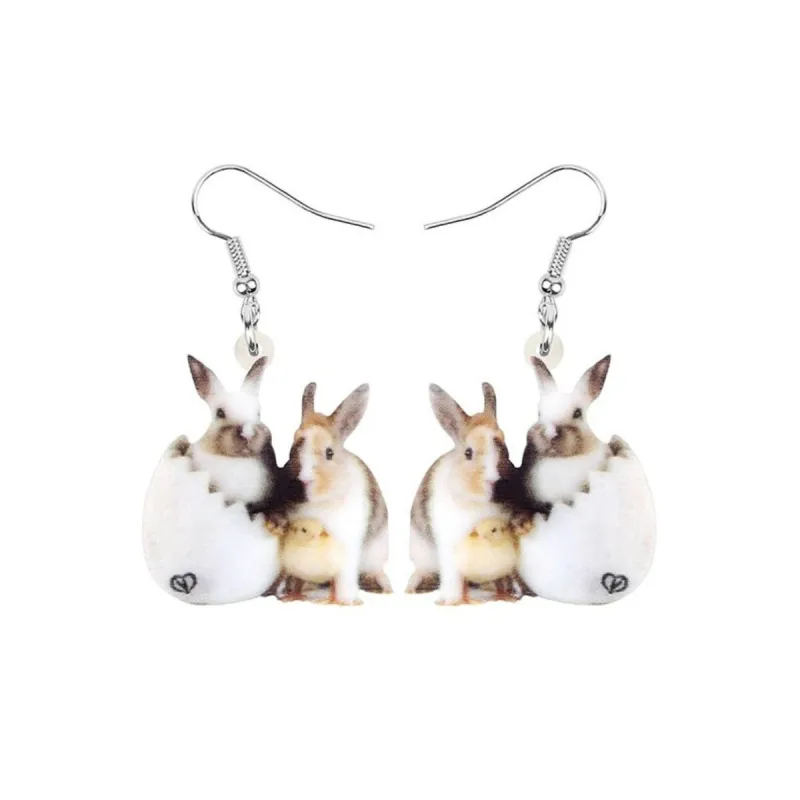 Bunnies Easter Chick In Egg Drop Earrings - Multi sold by Zulily