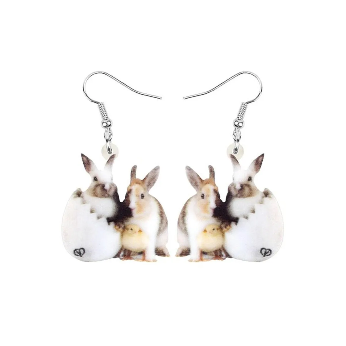 Bunnies Easter Chick In Egg Drop Earrings - Multi sold by Zulily