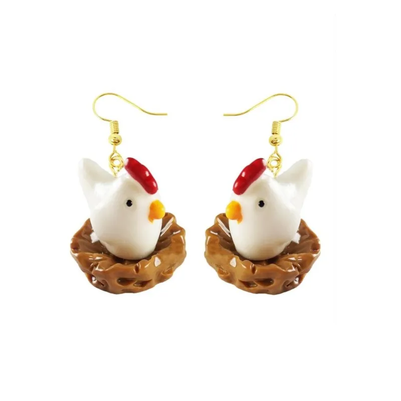Chick In Nest Drop Earrings - Multi sold by Zulily