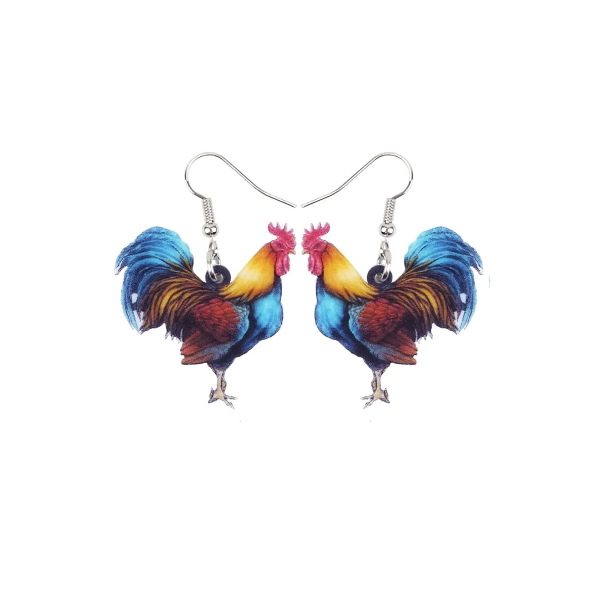 Rooster Drop Earrings - Multi sold by Zulily