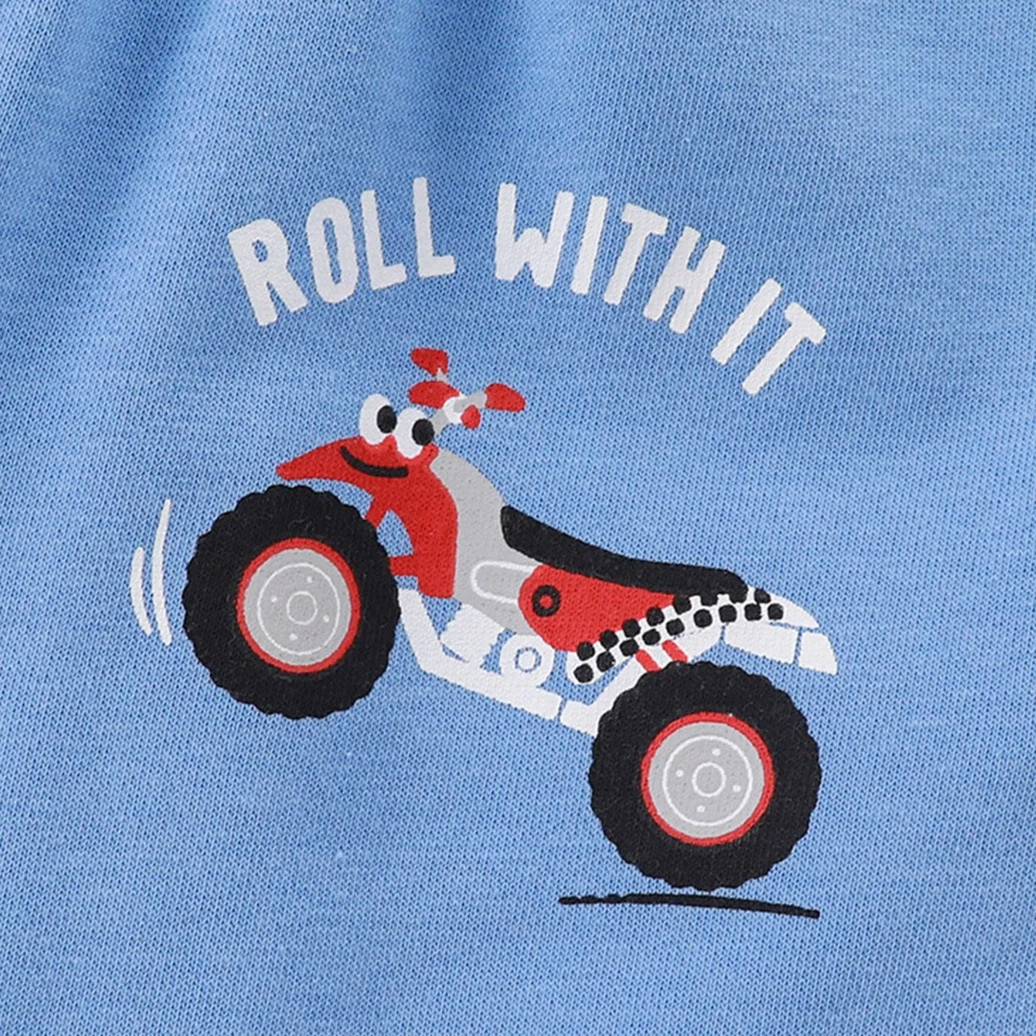 Blue Motorcycle Short-Sleeve Top & Shorts sold by Zulily product image thumbnail 4