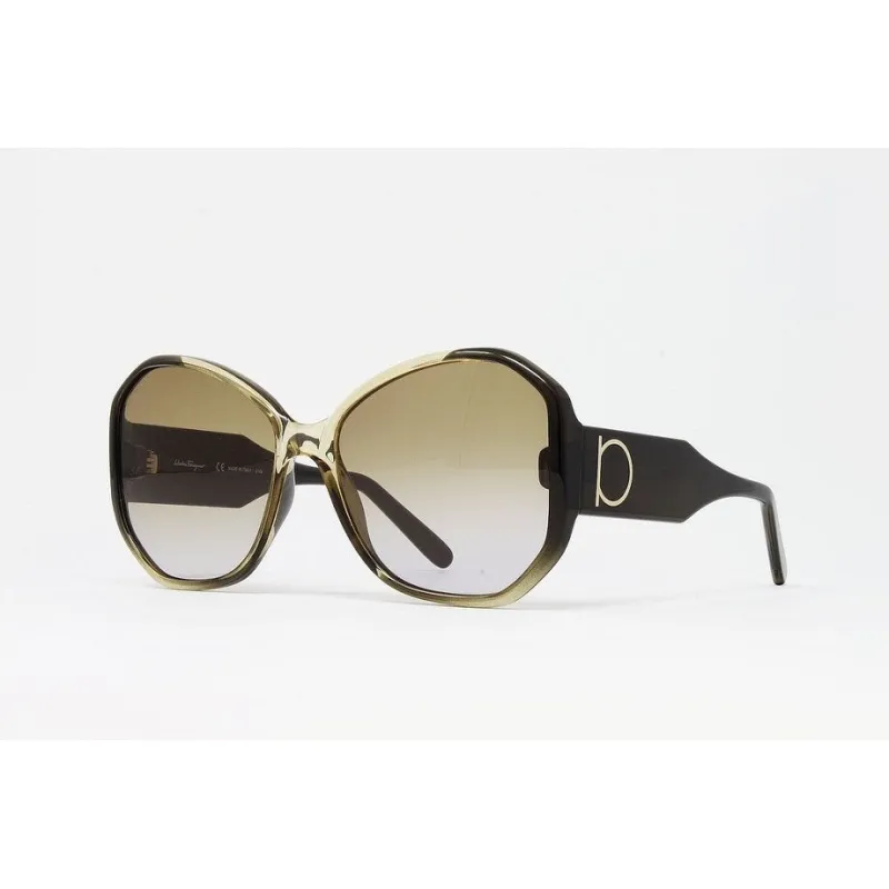 Khaki Brown Gradient Women's Oversized Plastic Sunglasses sold by Zulily