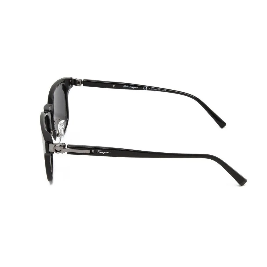 Black Gunmetal Unisex Square Plastic Sunglasses sold by Zulily product image thumbnail 3
