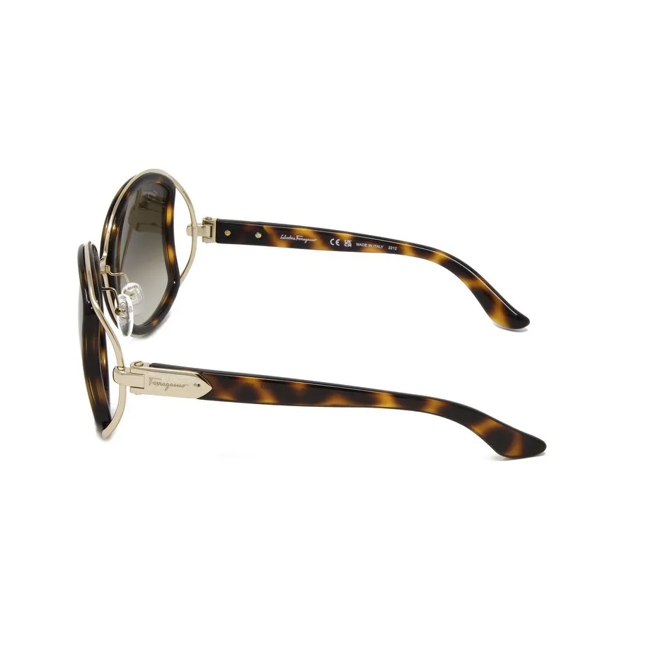 Dark Tortoise Women's Round Plastic Sunglasses sold by Zulily product image thumbnail 3