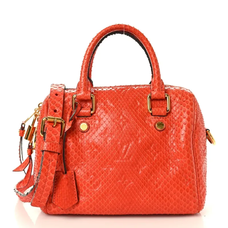 Louis Vuitton Snakeskin Embossed Monogram Speedy Bandouliere 20 Orient (Pre-Owned) sold by Zulily