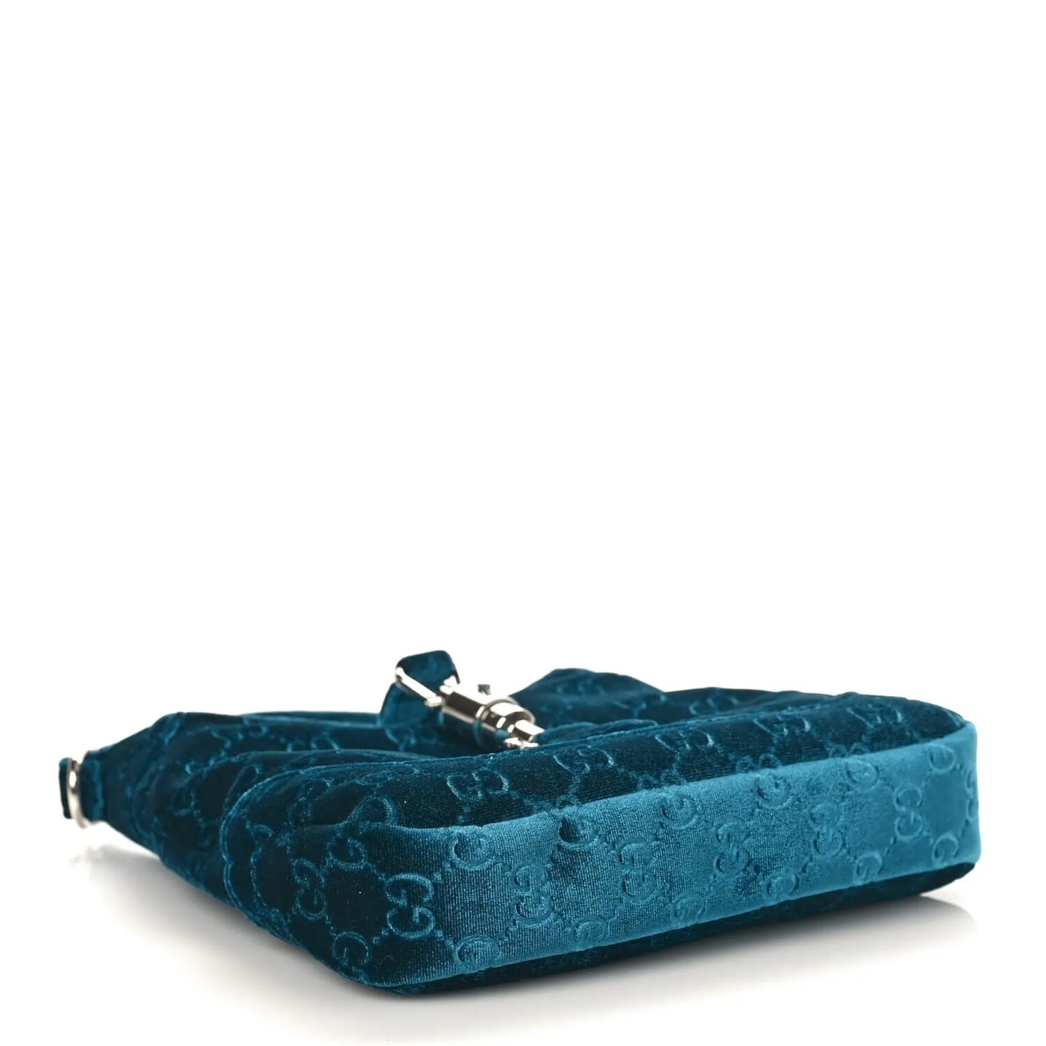 Gucci New Velvet Ashmir GG Monogram Small Jackie 1961 Hobo Velvet Peacock (Pre-Owne sold by Zulily product image thumbnail 3