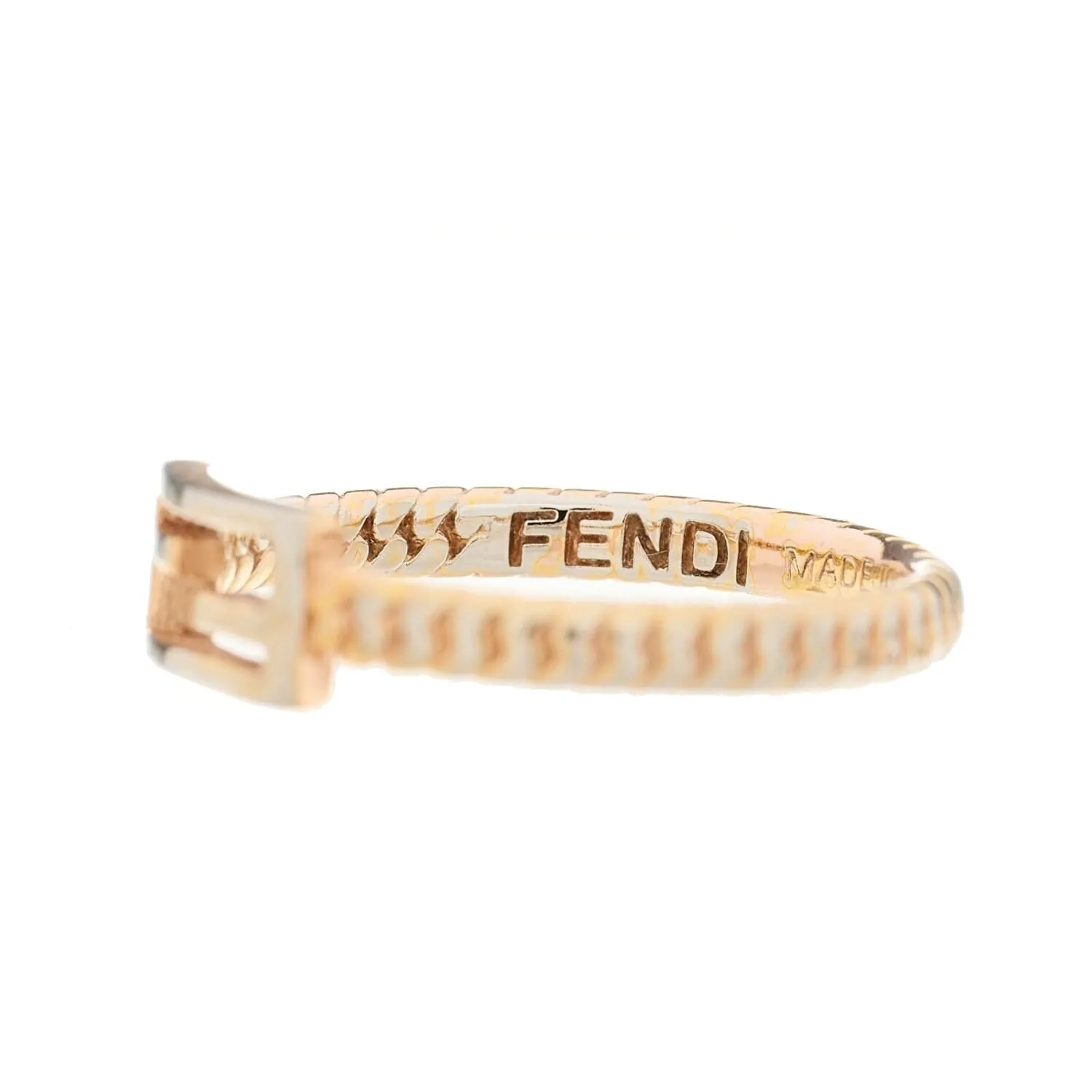 Fendi Metal FF Chain Ring S Gold (Pre-Owned) sold by Zulily product image thumbnail 4