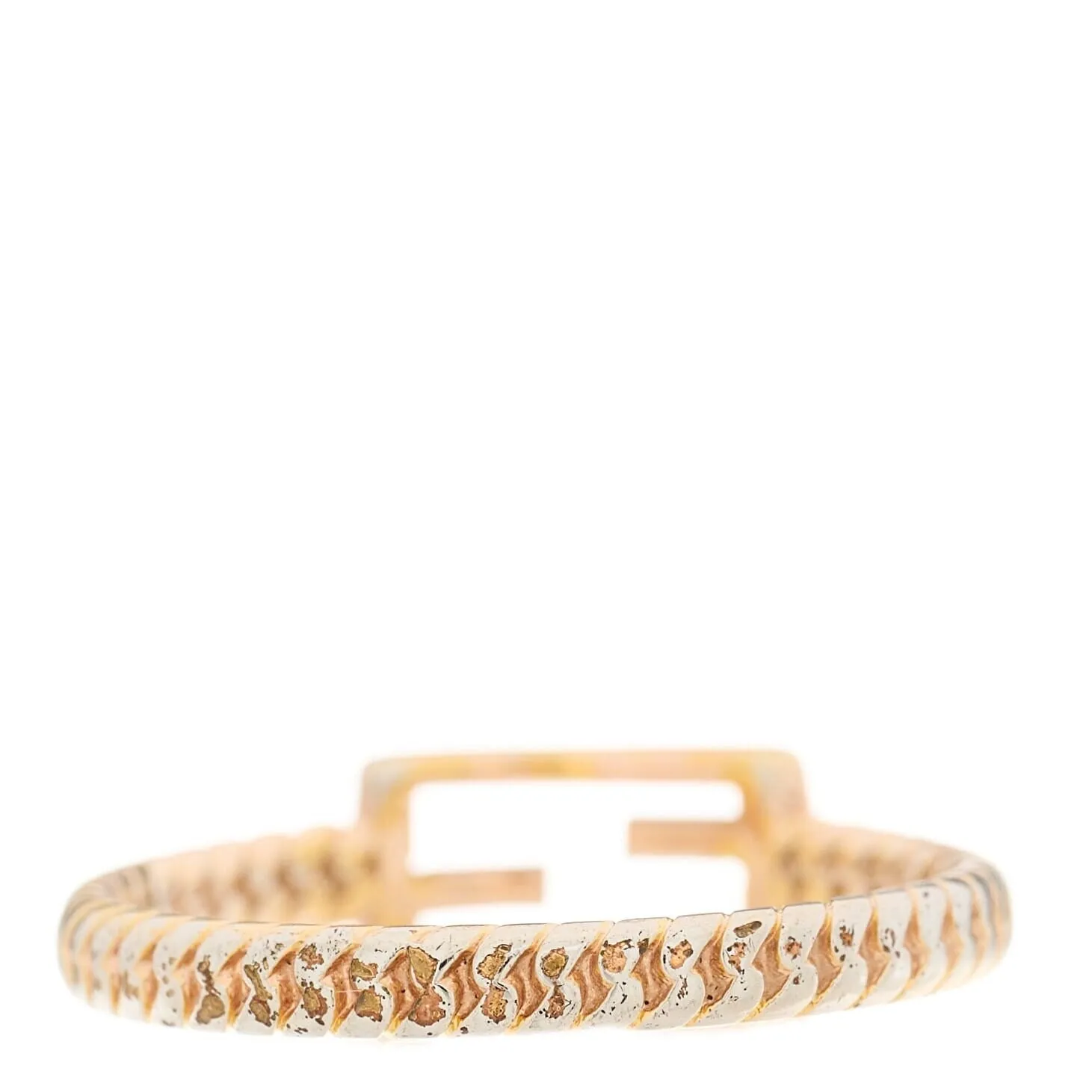 Fendi Metal FF Chain Ring S Gold (Pre-Owned) sold by Zulily product image thumbnail 3