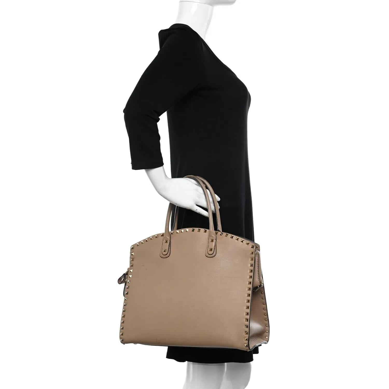 Valentino Garavani Vitello Rockstud Dome Shopper (Pre-Owned) sold by Zulily product image thumbnail 2