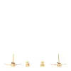 Fendi Metal FF O'Lock Round Earrings Gold (Pre-Owned) sold by Zulily
