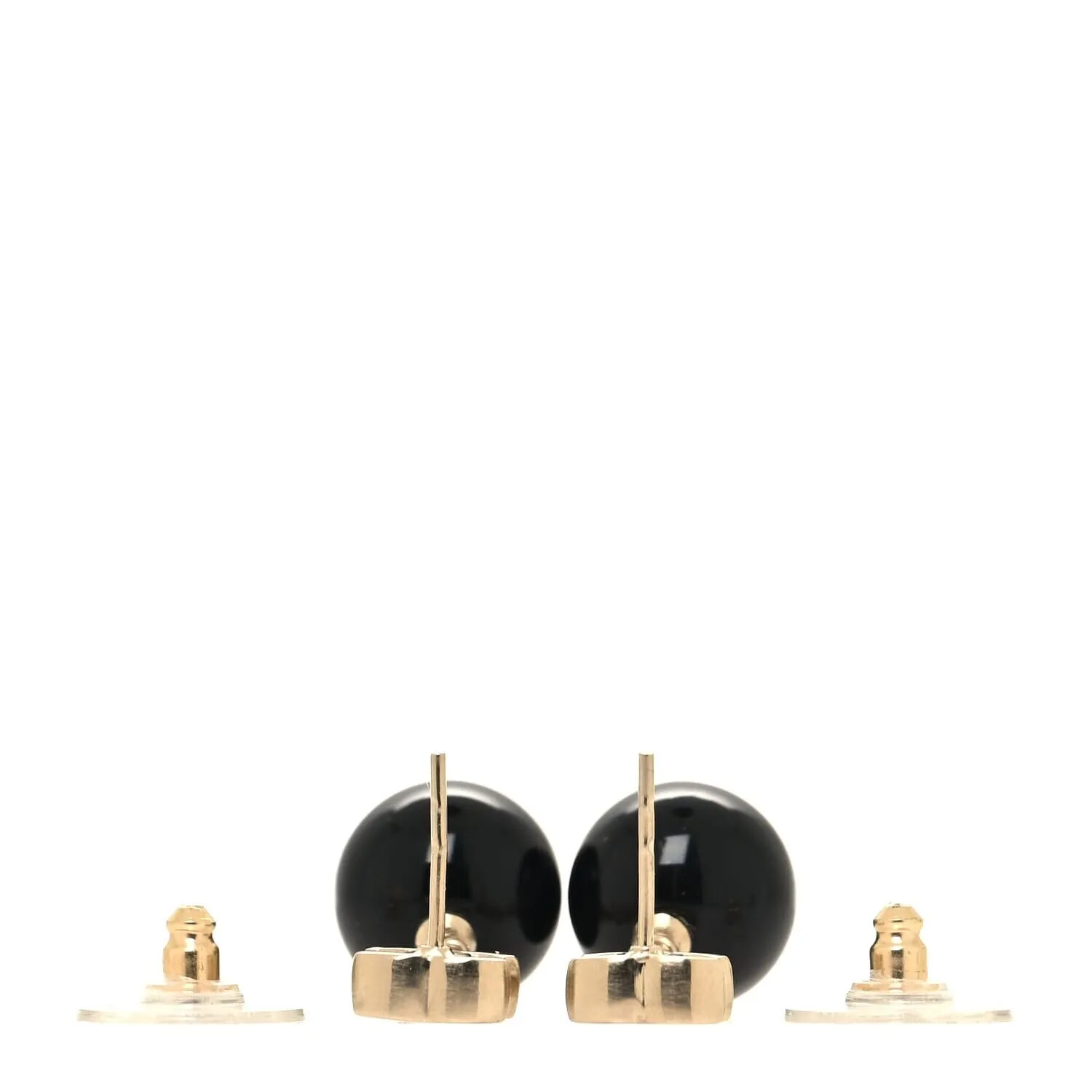 Chanel Pearl Bead Mini CC Drop Earrings Black (Pre-Owned) sold by Zulily product image thumbnail 3