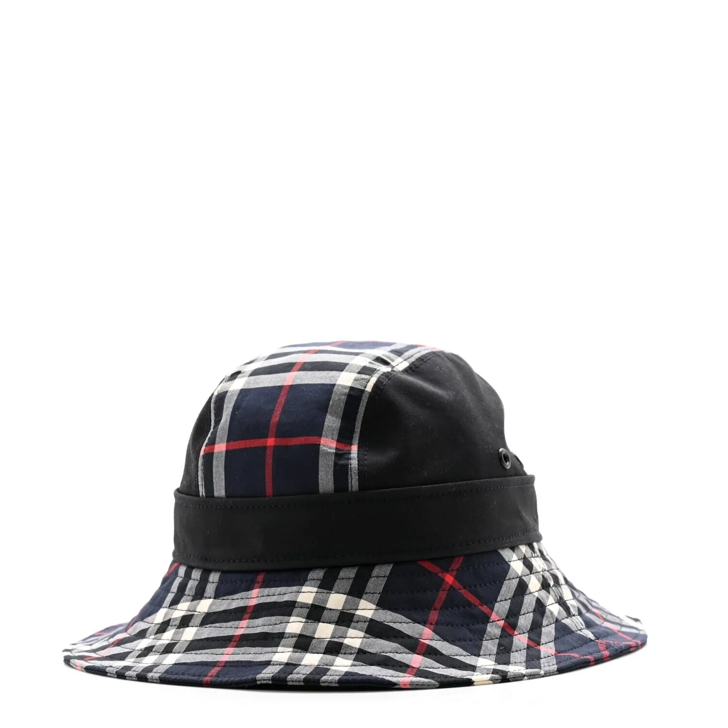 Burberry Supernova Check Bucket Hat S Navy (Pre-Owned) sold by Zulily