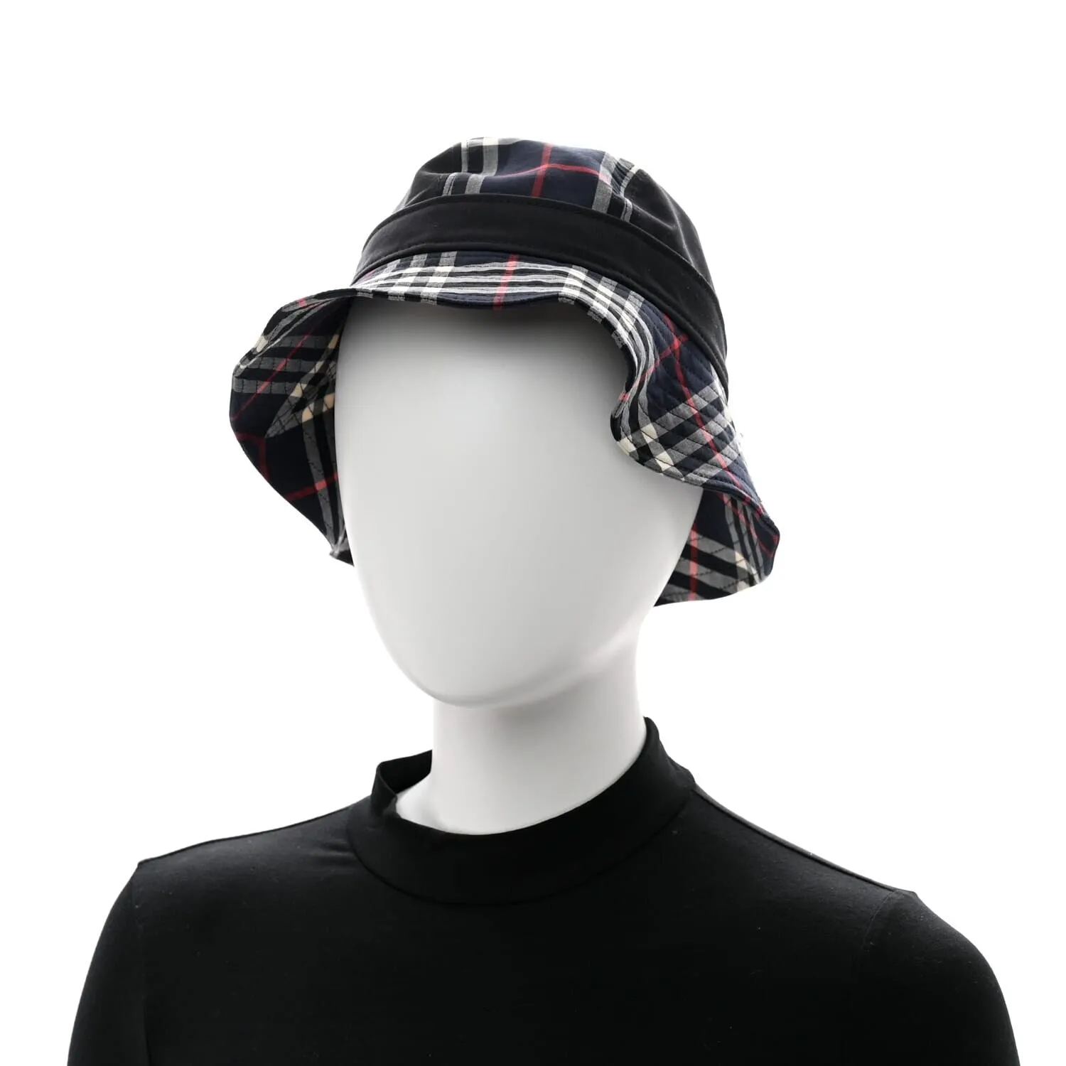 Burberry Supernova Check Bucket Hat S Navy (Pre-Owned) sold by Zulily product image thumbnail 2