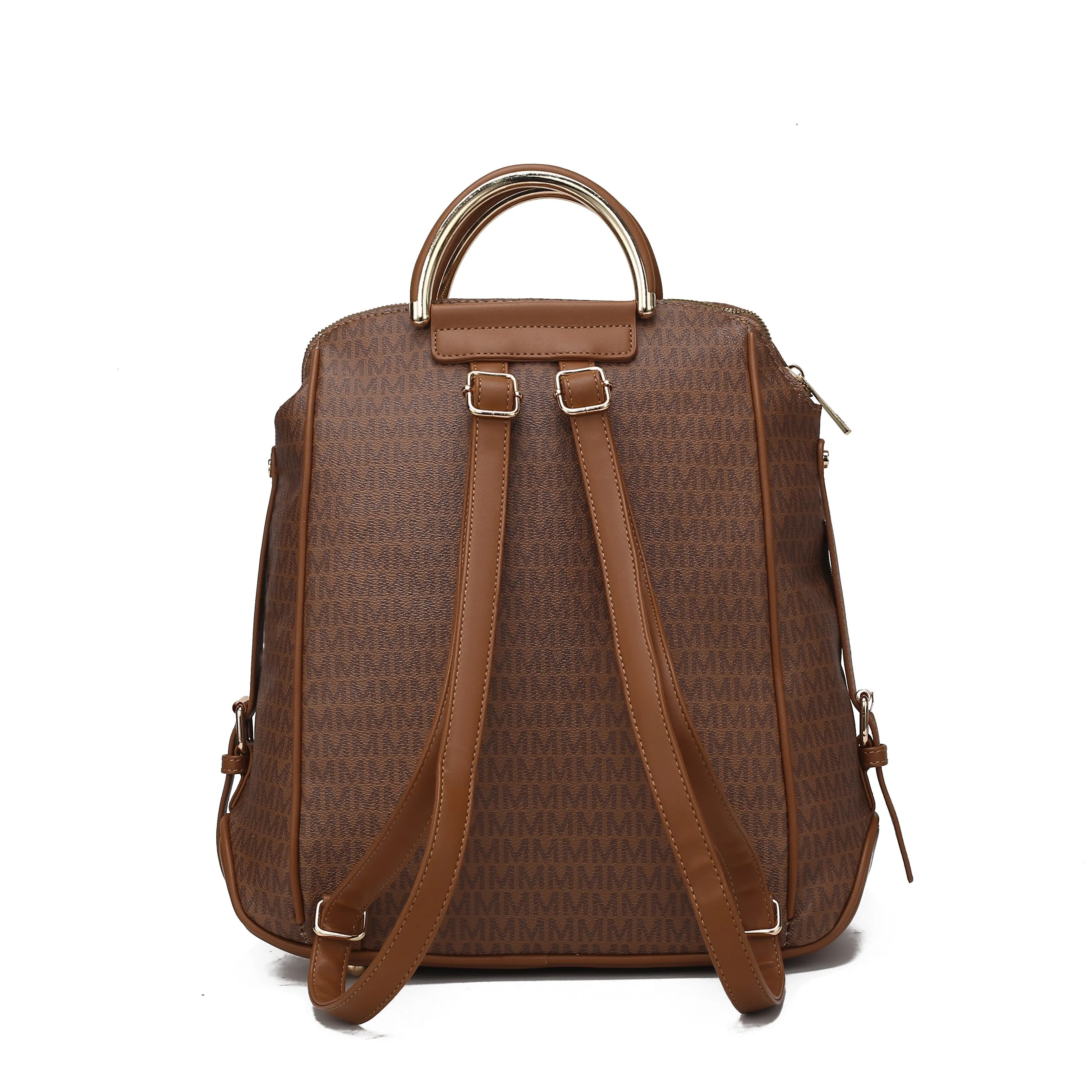 June M logo Printed Vegan Leather Women's Backpack sold by Zulily product image thumbnail 2
