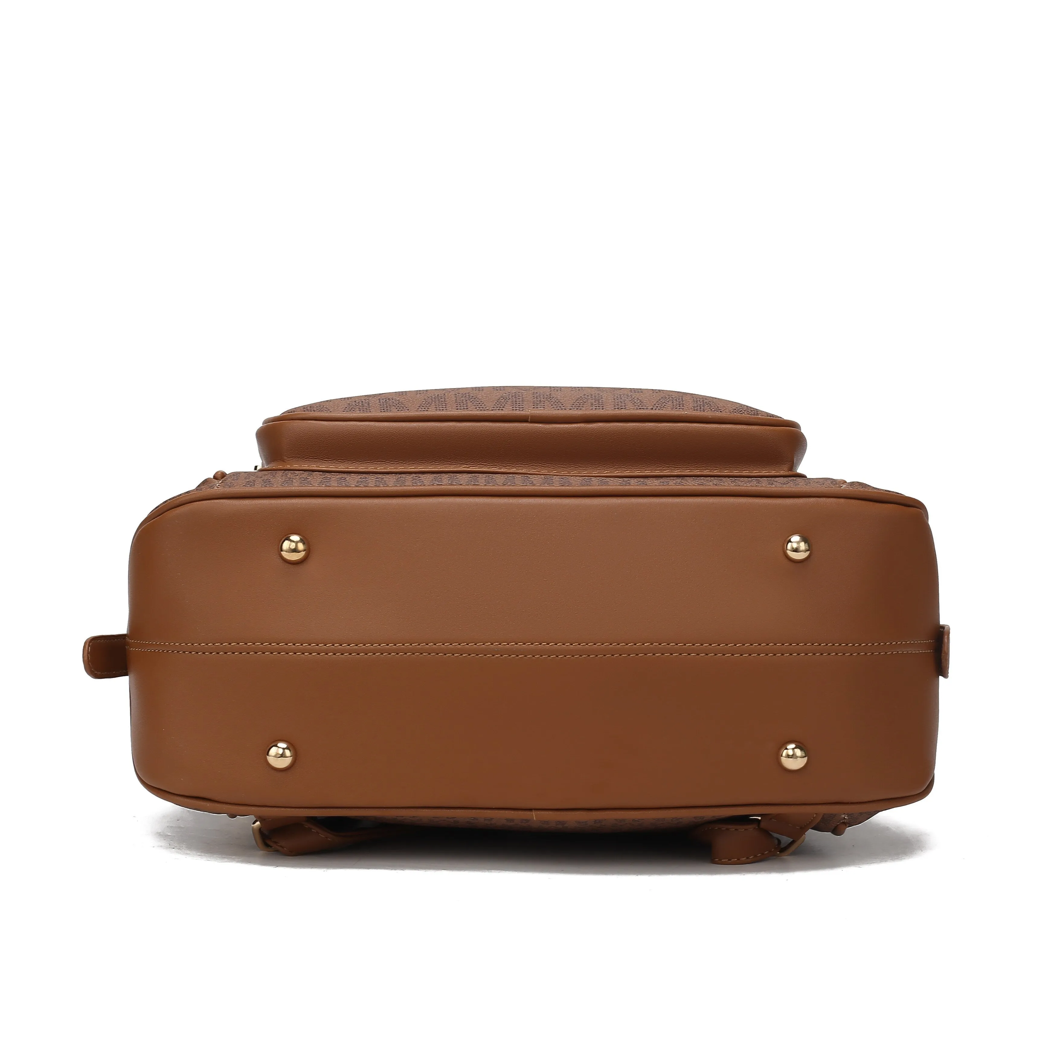 June M logo Printed Vegan Leather Women's Backpack sold by Zulily product image thumbnail 3