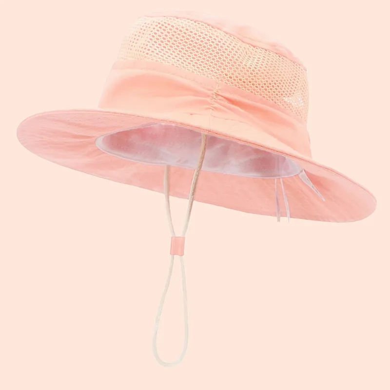 Pink Mesh Paneled Bucket Hat sold by Zulily