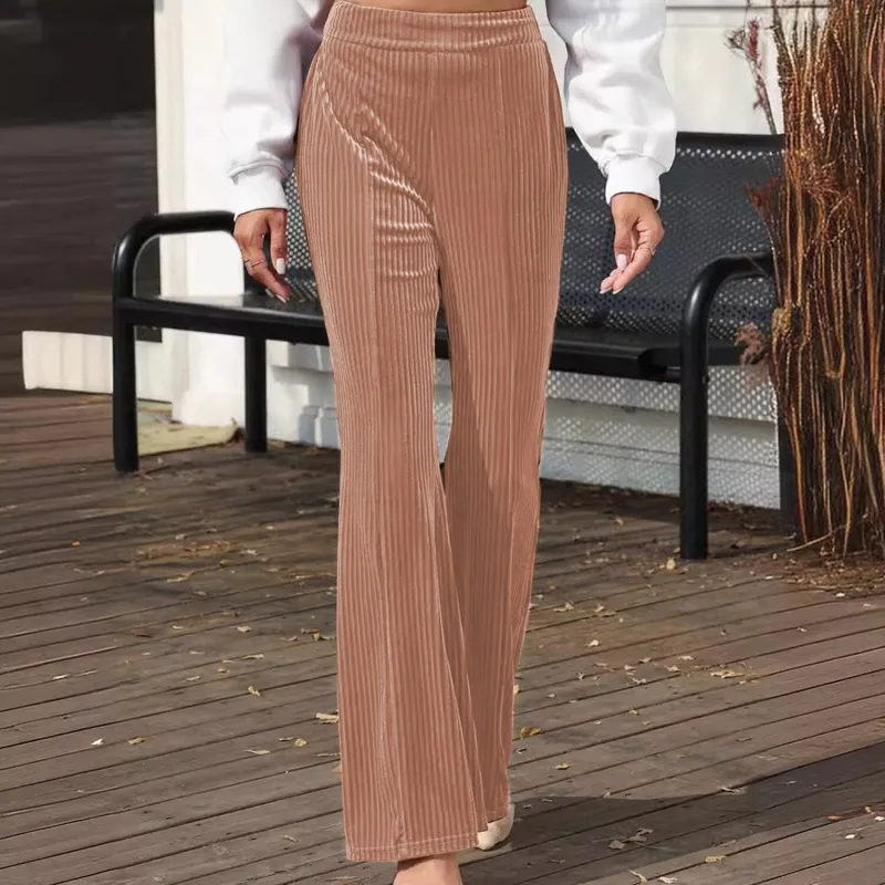 Pink High Waist Bootcut Pants sold by Zulily