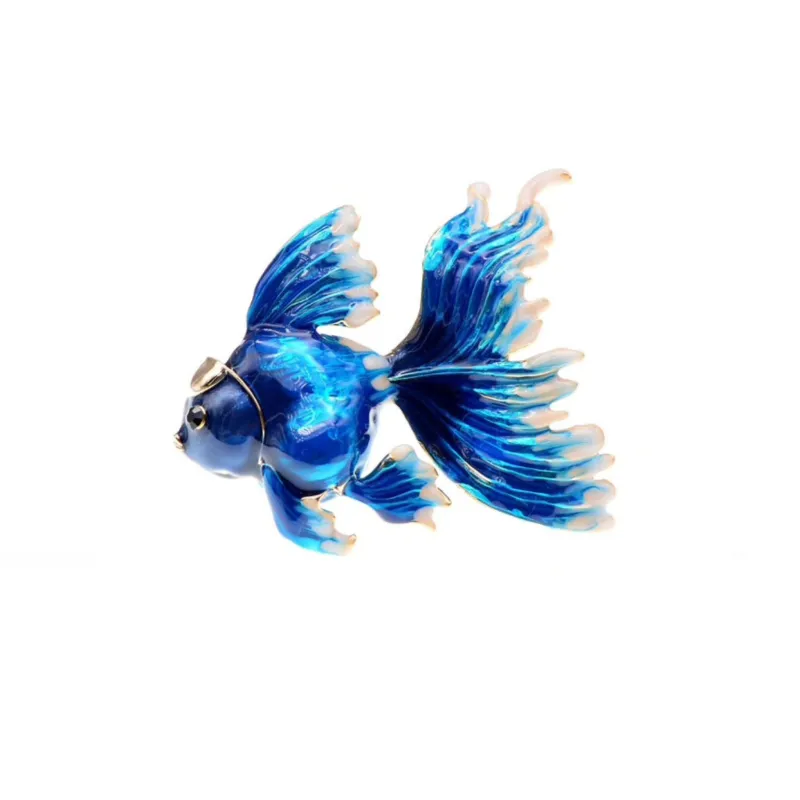 Swimming Fish Brooch in Blue sold by Zulily