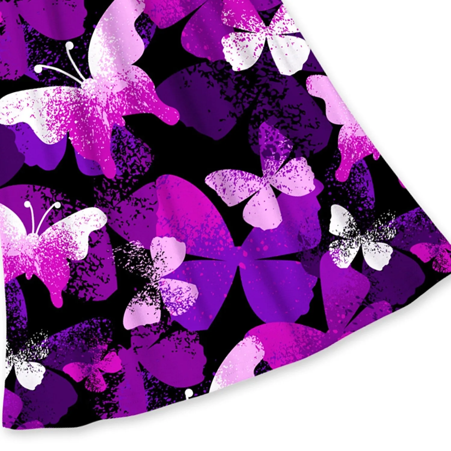 Black & Purple Butterfly Tank Dress sold by Zulily product image thumbnail 3