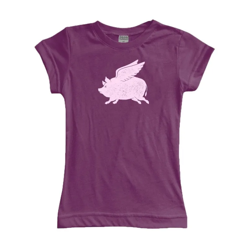 Pigs fly fitted tee sold by Zulily