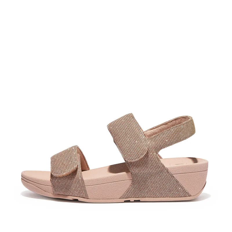 lulu adjustable shimmerlux back-strap sandals ga3-323 sold by Zulily