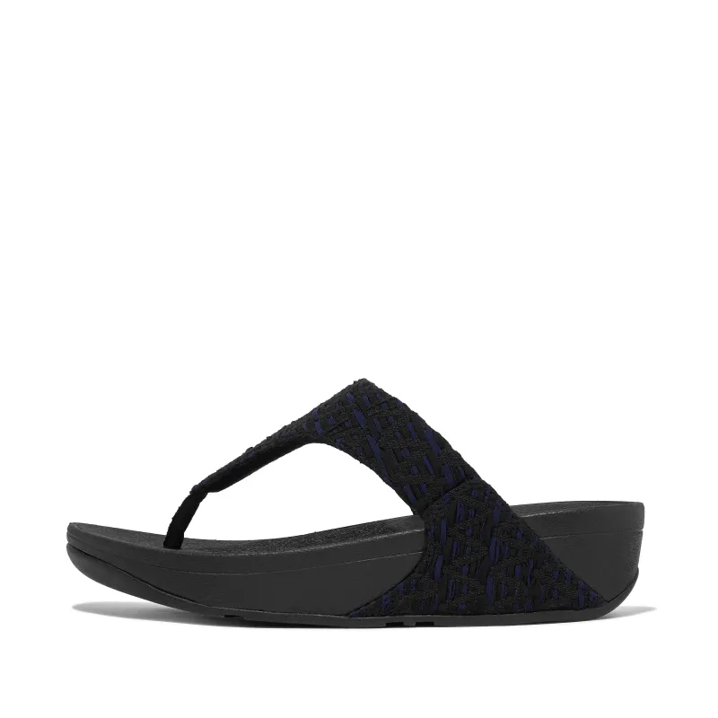 LULU Geo-Webbing Toe-Post Sandals sold by Zulily