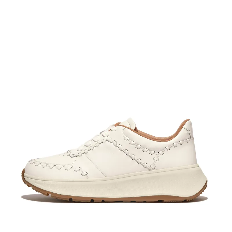 F-MODE Whipstitch Leather Flatform Sneakers sold by Zulily