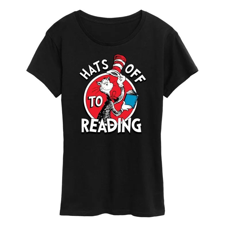 Women's Dr. Seuss Hats Off To Reading Short Sleeve Tee sold by Zulily