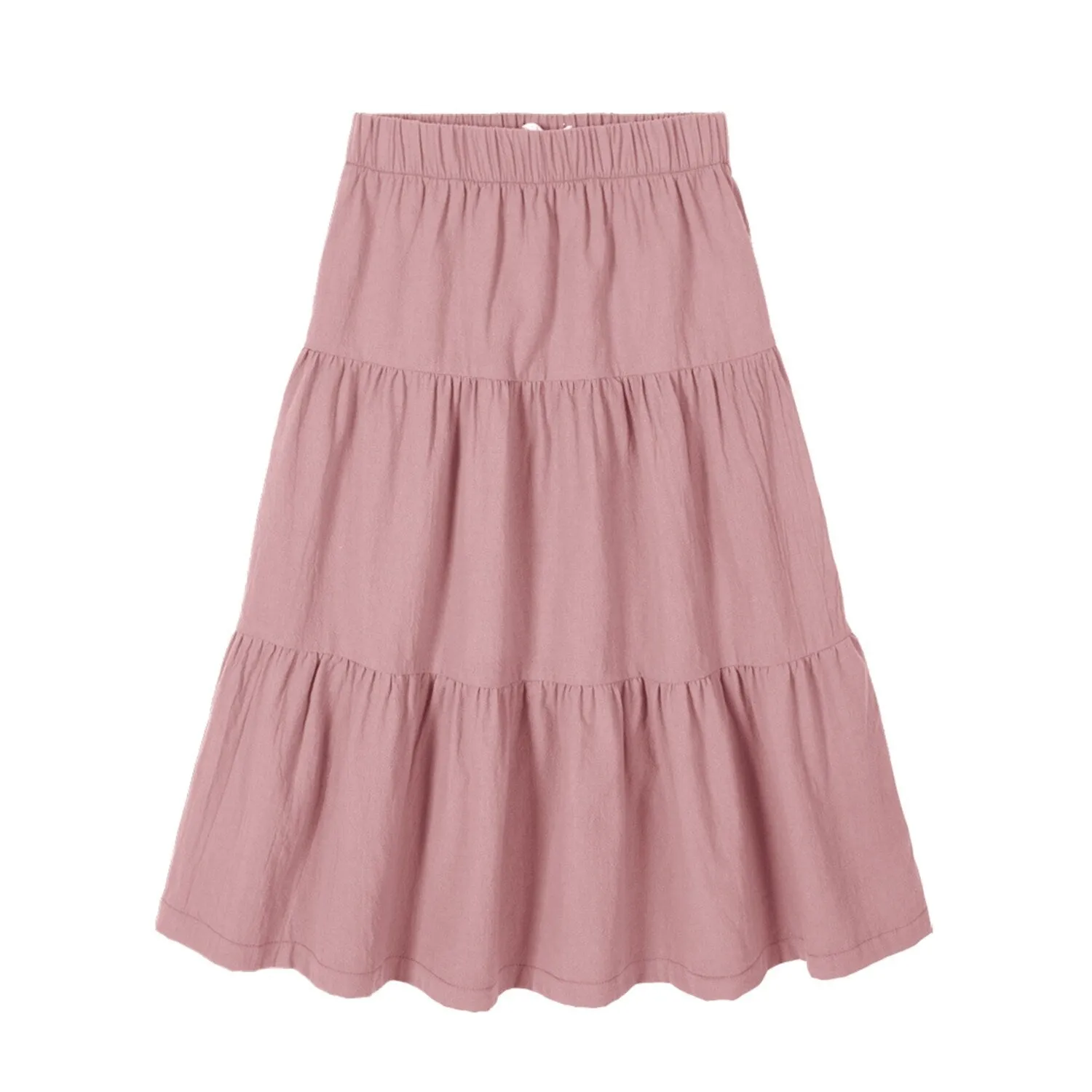 Dusty Pink Tiered A-Line Skirt sold by Zulily